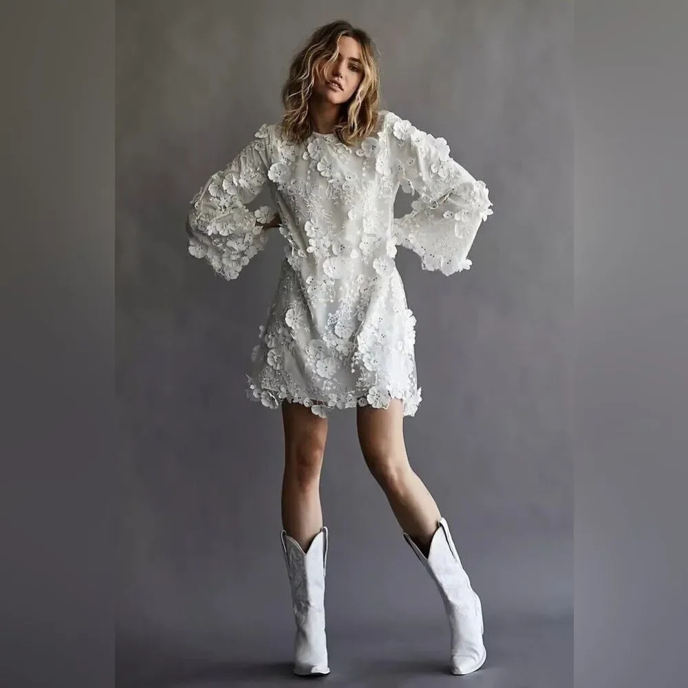 Mestiza Flora Mini Dress/ size S - Picture 5 of 8